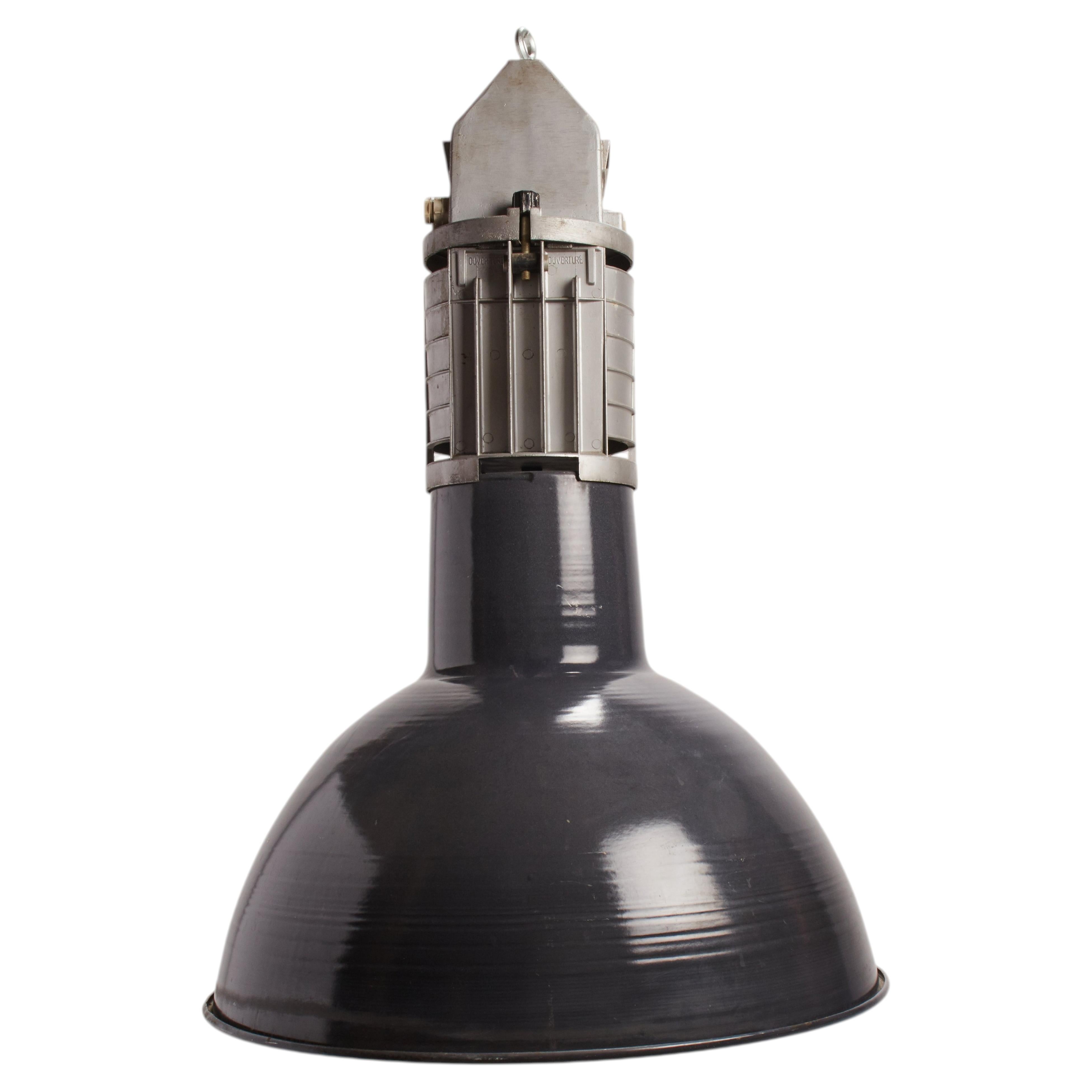 Industrial Chrome Lamp, Aluminum & Silver, Revived, France, 1930 Circa For Sale