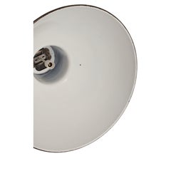 Big industrial lamps, semicircular shade, made of enameled iron, Italy 1930.