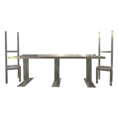 Chaises / Table « Big Iron » / « Running Gun », fer, James Vincent Milano, Italie, 2023