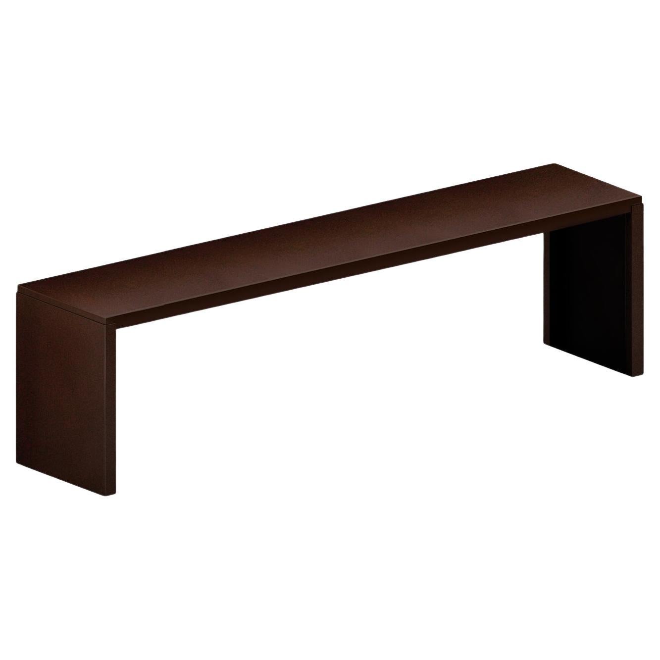 Big Irony Brown Outdoor Bench by Maurizio Peregalli