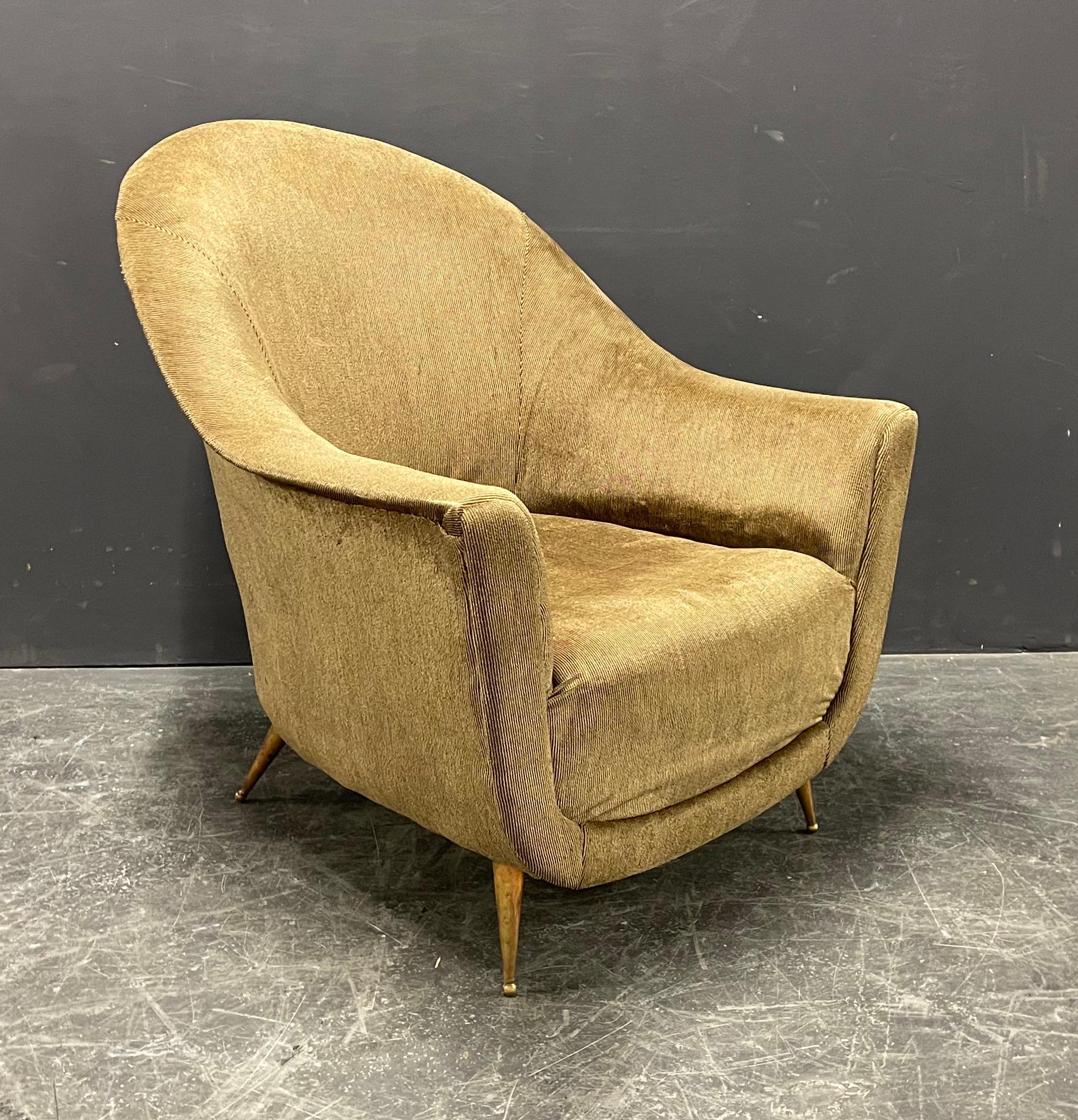 Big Italien Lounge Chair Attributed to Ico Parisi In Fair Condition In Munich, DE