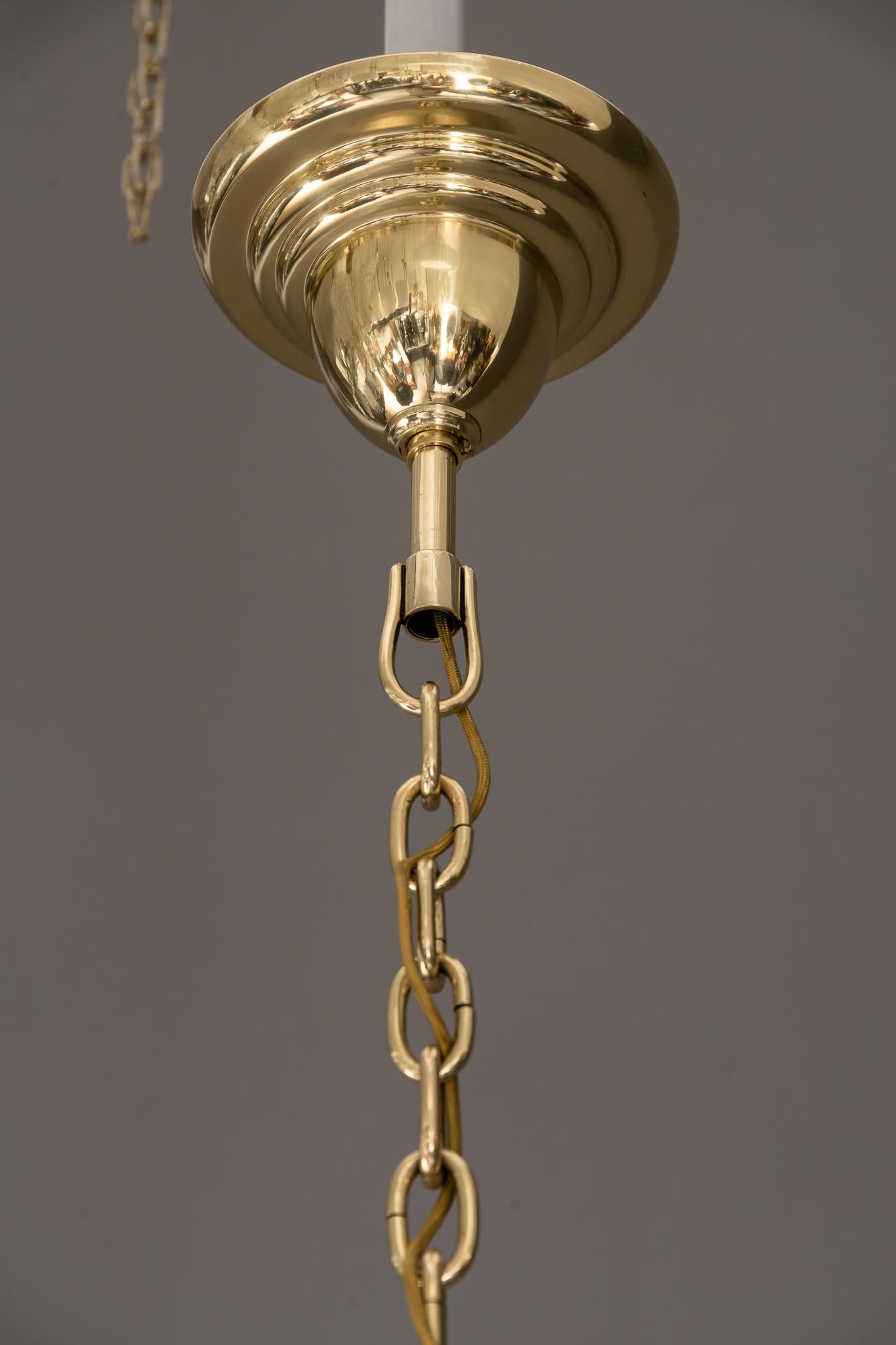 Big Jugendstil Pendant with Cut Glasses, circa 1910s 7