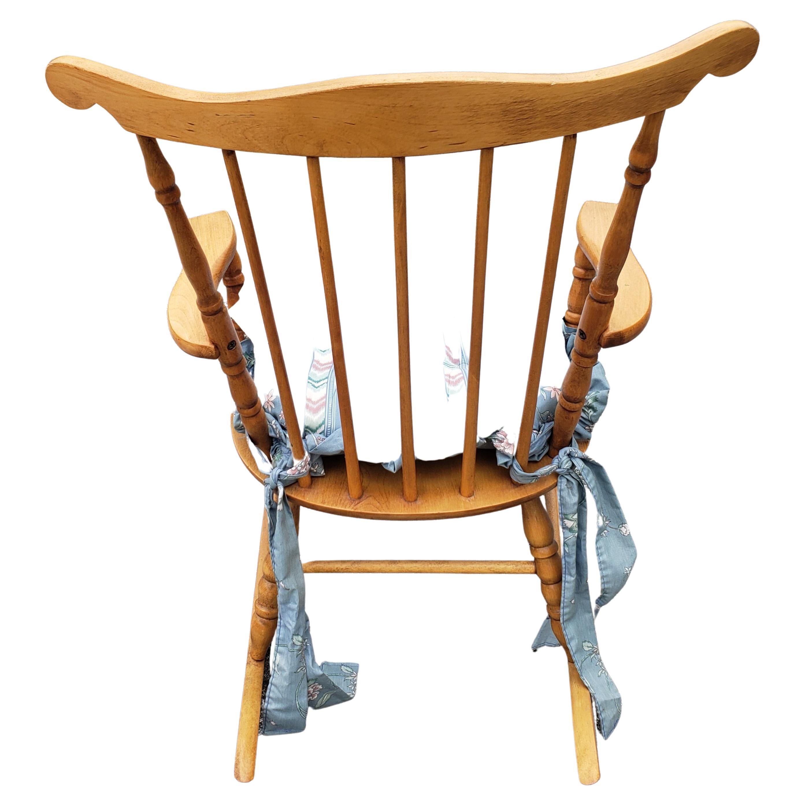 American Big Kids Maple Windsor Rocking Chair Rocker For Sale
