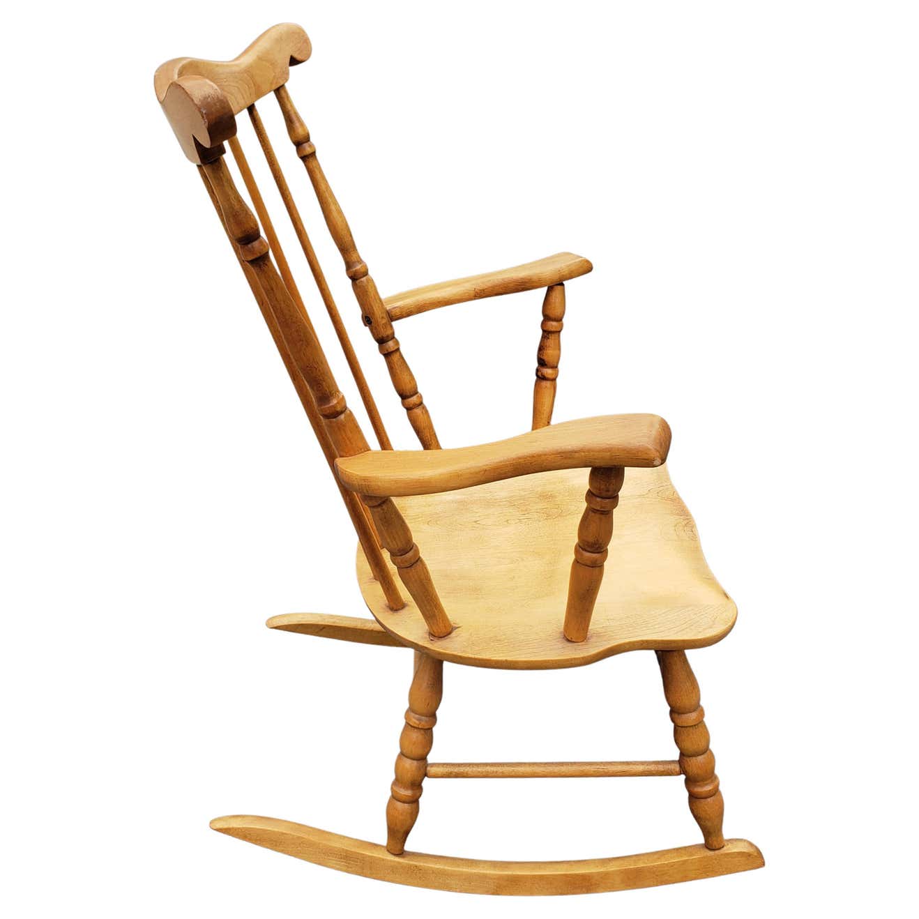 Big Kids Maple Windsor Rocking Chair Rocker For Sale at 1stDibs | maple ...