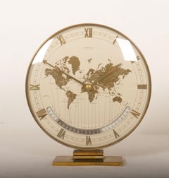 Big Kienzle Weltzeituhr Modernistische Tischuhr Welt Timer Zone, 1960er Jahre
