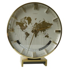 Big Kienzle Weltzeituhr Modernist Table World Timer Zone Clock, 1960s