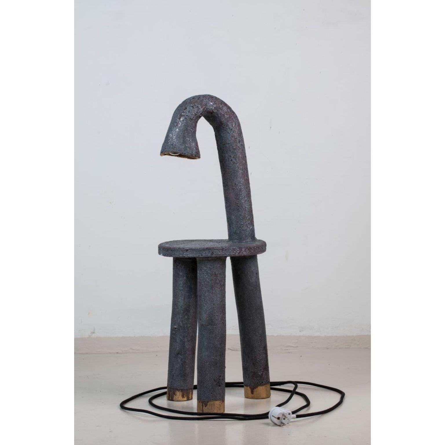 Big lamp with table by Milan Pekar
Dimensions: D x H 82 cm
Materials: Glaze, clay

Hand-made in the Czech Republic

Established own studio August 2009 – Focus mainly on porcelain, developing own glazes. Mould makings, and Slip casting. Milan