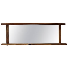 Big Leaf Maple Live Edge Mirror, 1960s