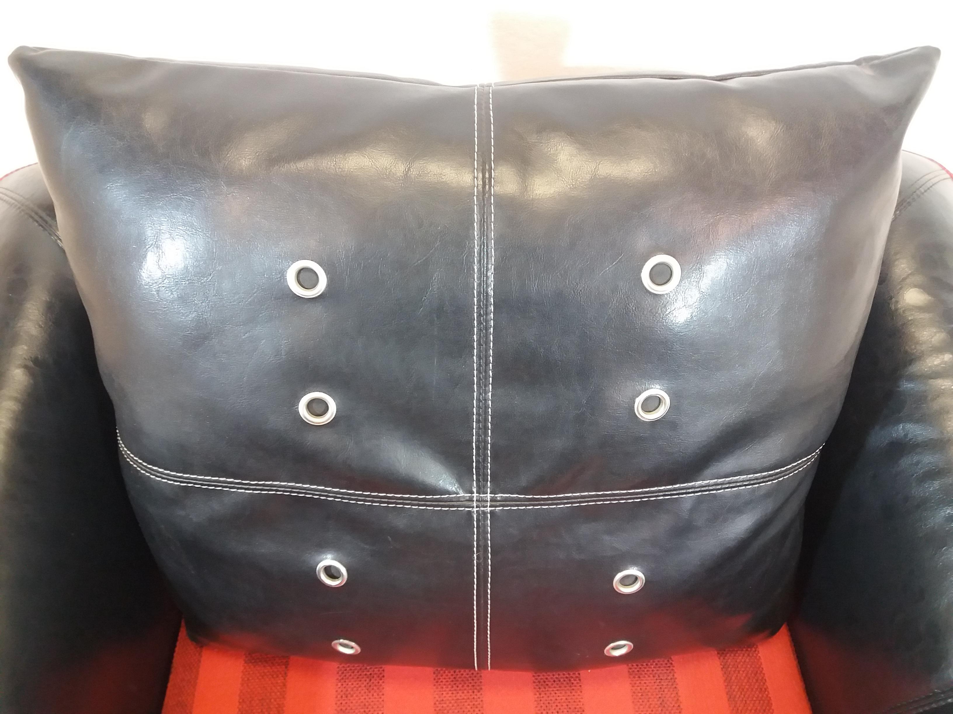 Big Leather Armchair, 1960s For Sale 8