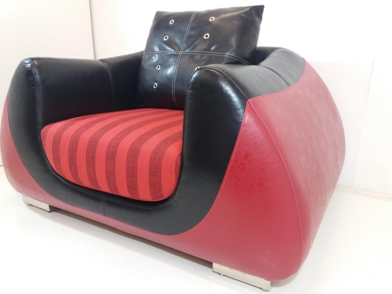 Big Leather Armchair, 1960s For Sale at 1stDibs