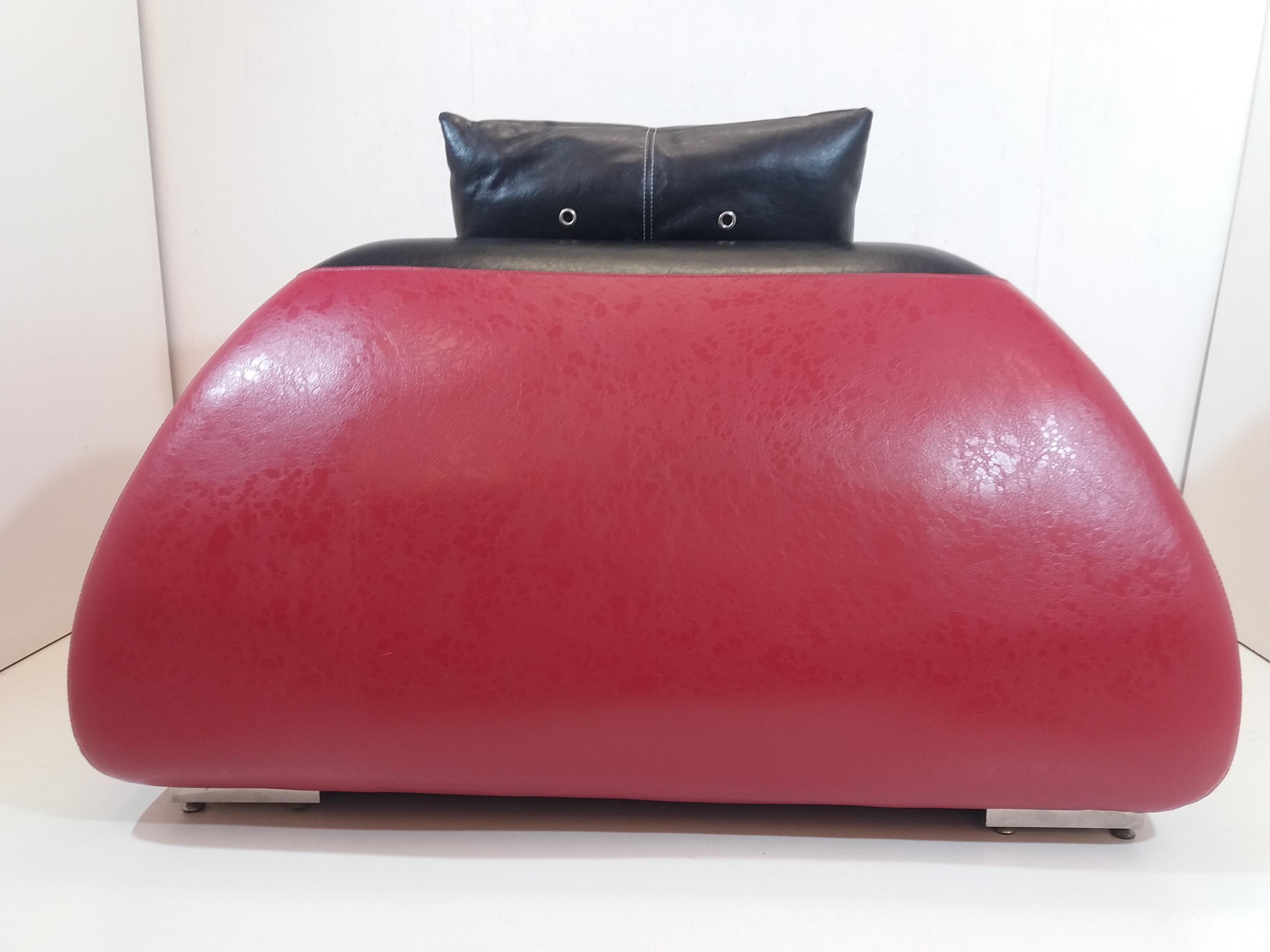 Grand fauteuil en cuir, 1960 en vente 2