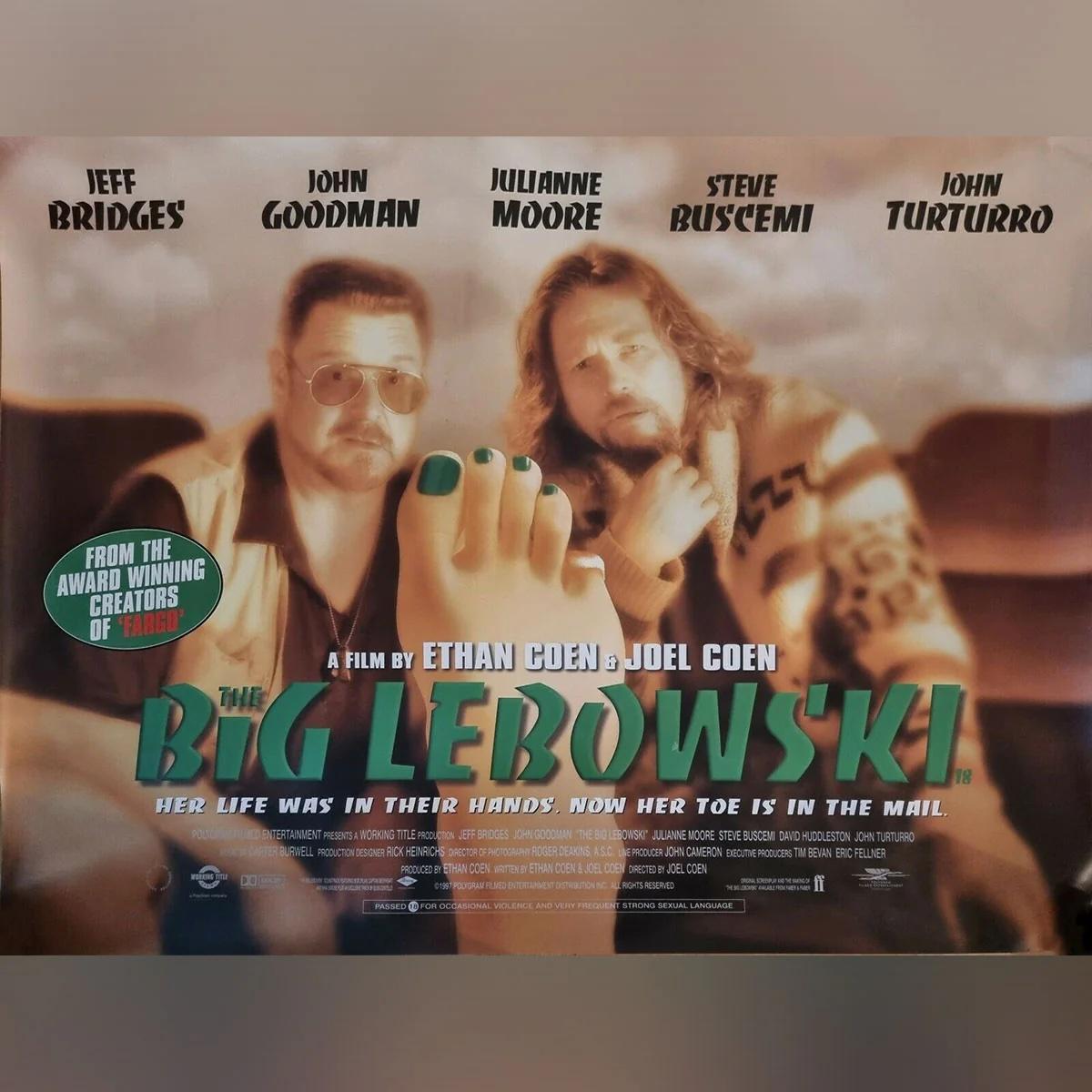 El gran Lebowski (1998)
Quad británico original (30 X 40 pulgadas)

El vago de Los Ángeles Jeff 