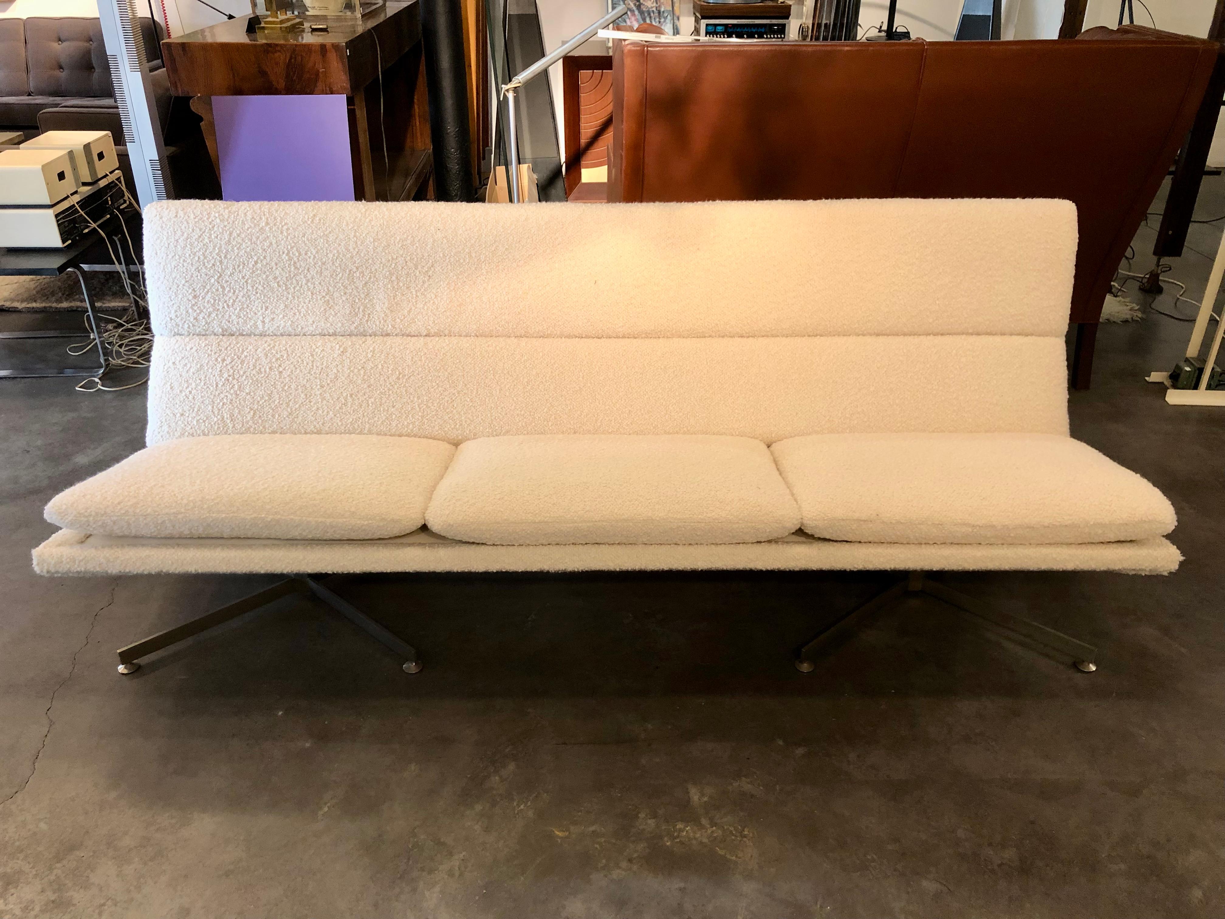Mid-Century Modern Big Linear Sofa from the Sixties by George van Rijck for Beaufort