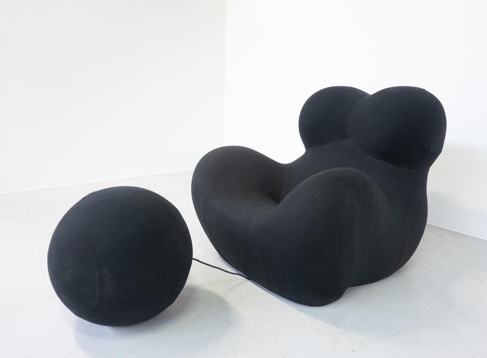 Fauteuil et pouf « Big Mama » de Gaetano Pesce pour B&B Italia Bon état - En vente à Brussels, BE