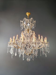 Big Maria Theresa Crystal Chandelier Antique Classic Clear Glass