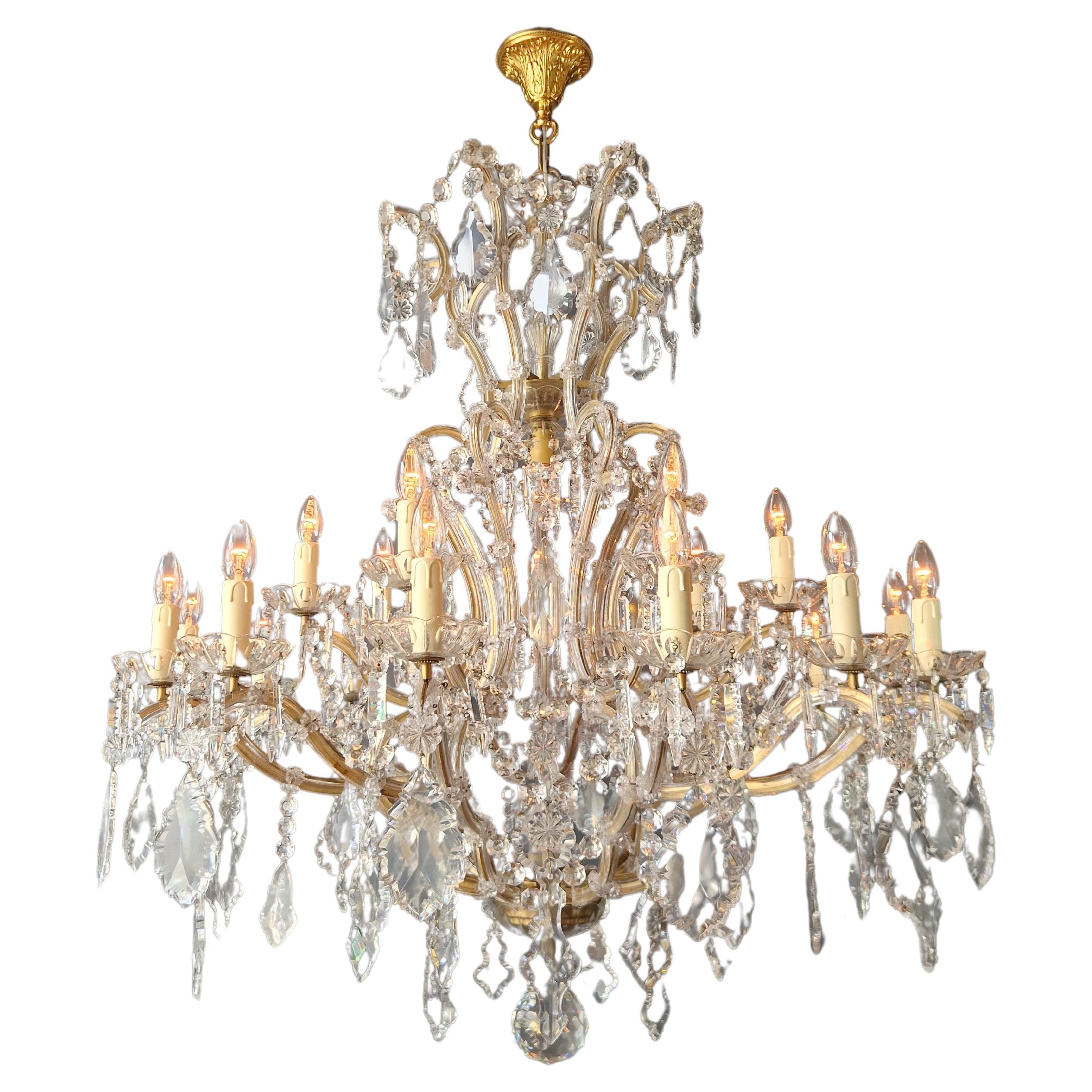 Big Maria Theresa Crystal Chandelier Antique Classic Clear Glass