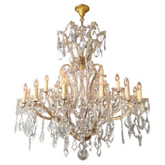 Big Maria Theresa Crystal Chandelier Antique Classic Clear Glass