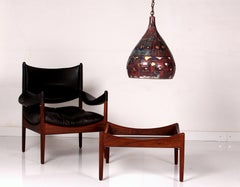 big masterpiece: Helga Gast artfully glazed art pottery ceiling lamp pendant 70s