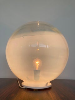 Big Mid Century Art Glass Table Lamp, Czechoslovakia, 1970s