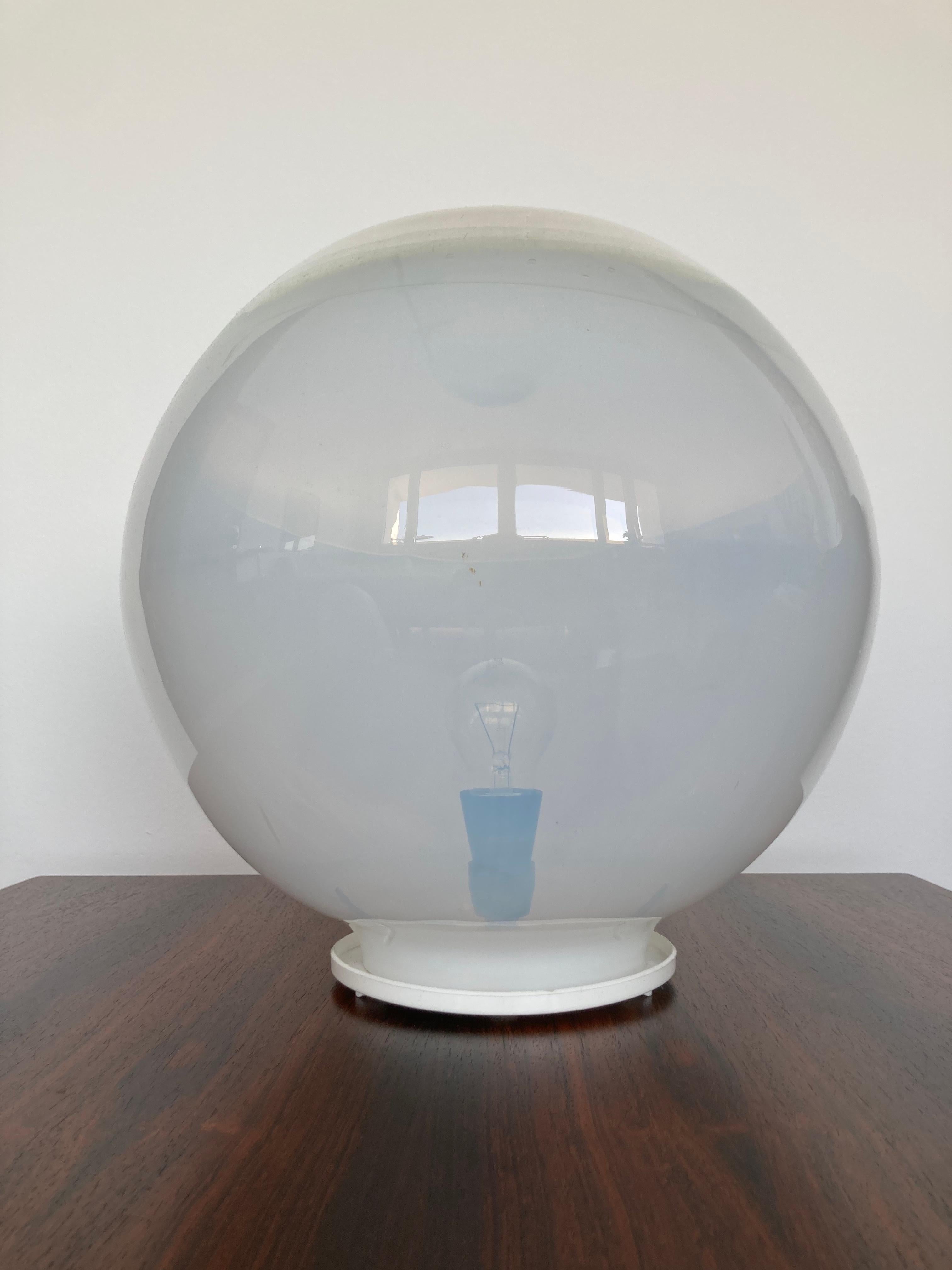 Big Mid Century Art Glass Table Lamp, Czechoslovakia, 1970s For Sale 2