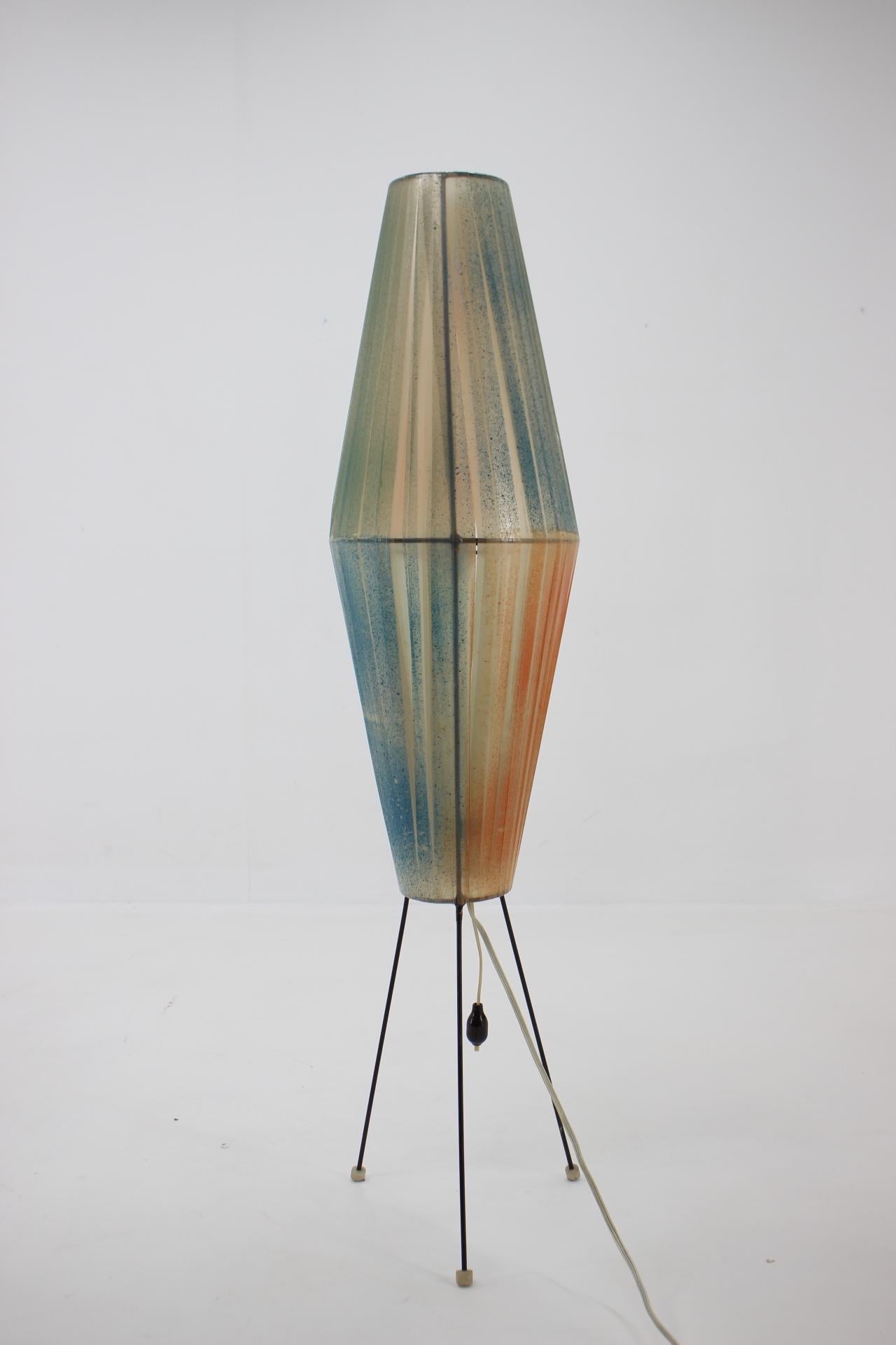 Metallo Grande lampada da terra 