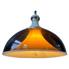 Lampada a sospensione a sospensione di Stilux Milano, anni '70, grande e di metà secolo.