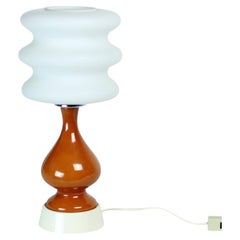 Big Mid Century Table Lamp in Ceramic & Glass, Poland 1960s