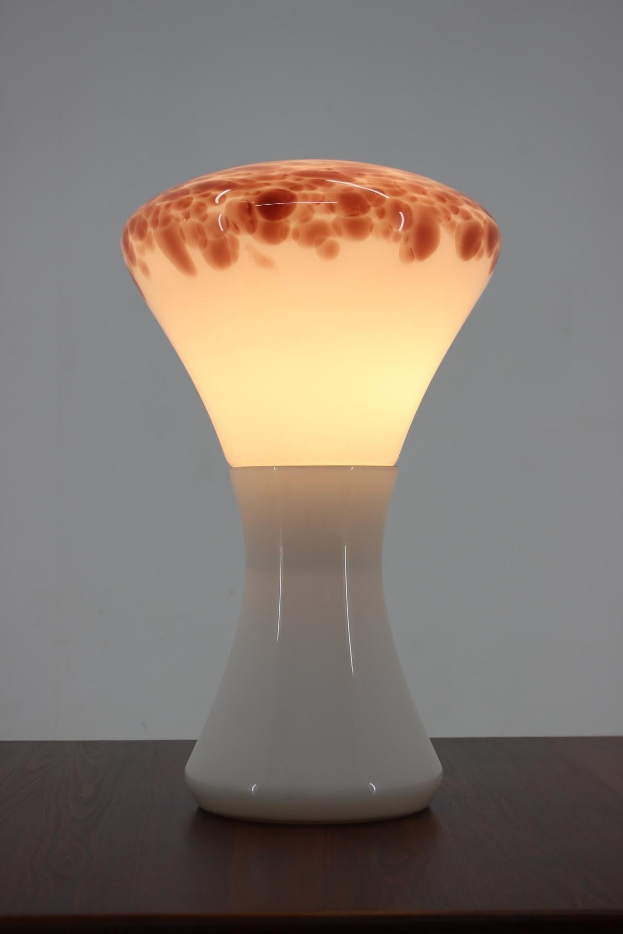 Mid-Century Modern Big Midcentury Design Glass Table or Floor Lamp, 1970s