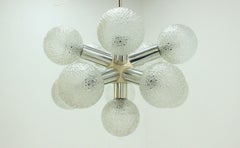 Big Midcentury Sputnik Chandelier, Robert Hausmann, Space Age, Atomic, 1970s