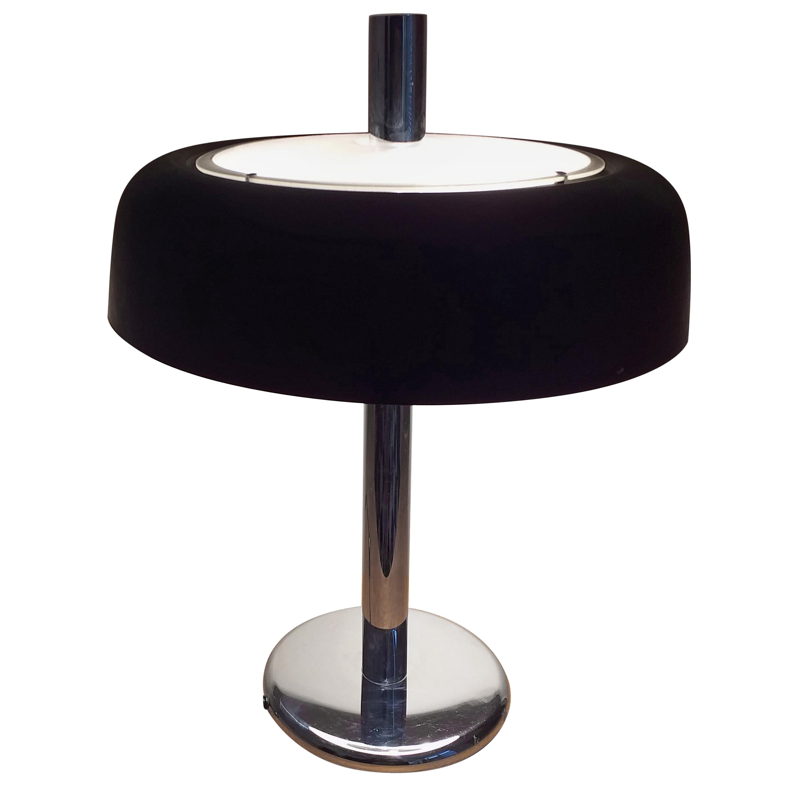 Big Midcentury Table Lamp, Mushroom, Hillebrand, 1970s
