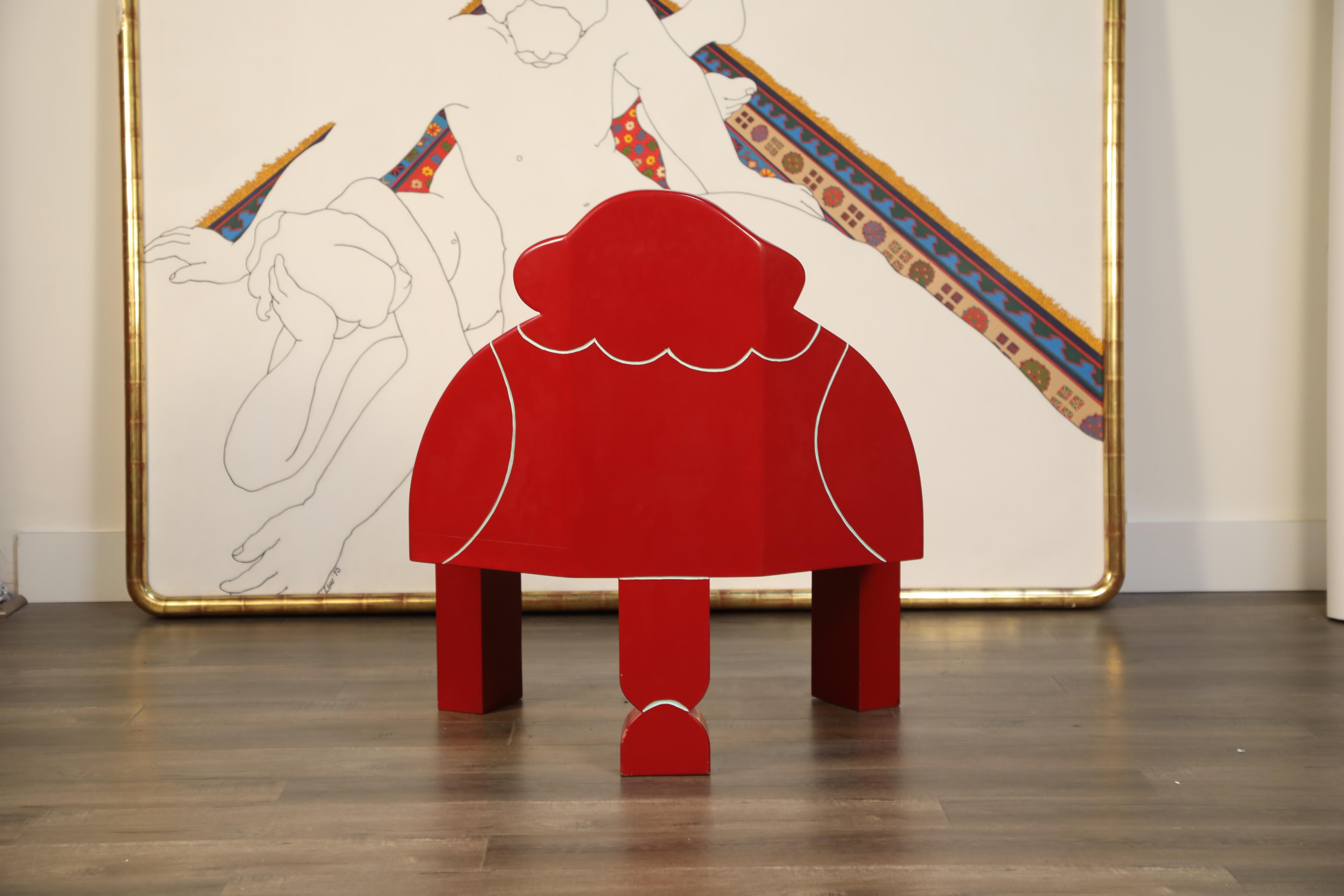Post-Modern 'Big Momma' Postmodern Lounge Chair by Alan Siegel, Signed and Dated 1983