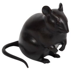 Big mouse standing bronze