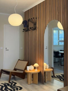 Big Murano Candy Anhänger White Swirl D: 40 cm