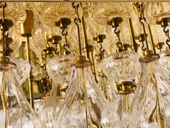 Big Murano Glass Chandelier "1950"