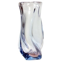 Retro Big Murano Glass Vase By Hospodka, Czechoslovakia 1960s