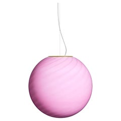 Big Murano Pendant Bubble Gum Pink Swirl D:40 cm Big Murano Pendant Bubble Gum Pink Swirl D:40 cm