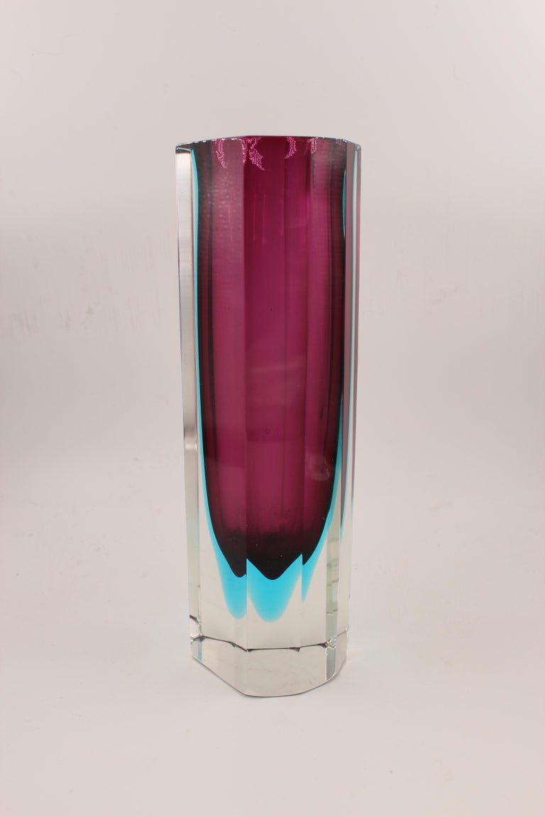Big Murano Vase Sommerso, Italy at 1stDibs