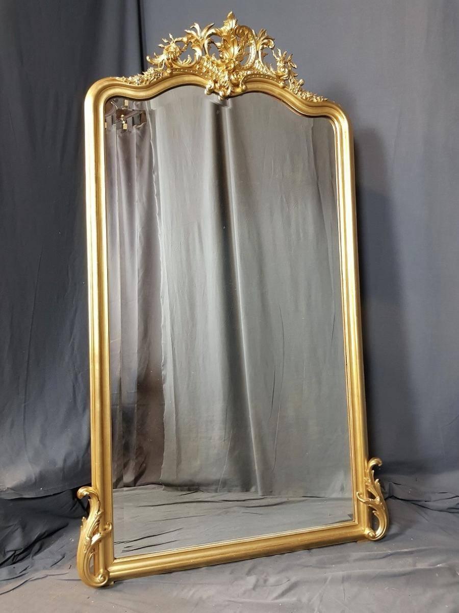 French Big Napoleon III Mirror, France, 19th Century