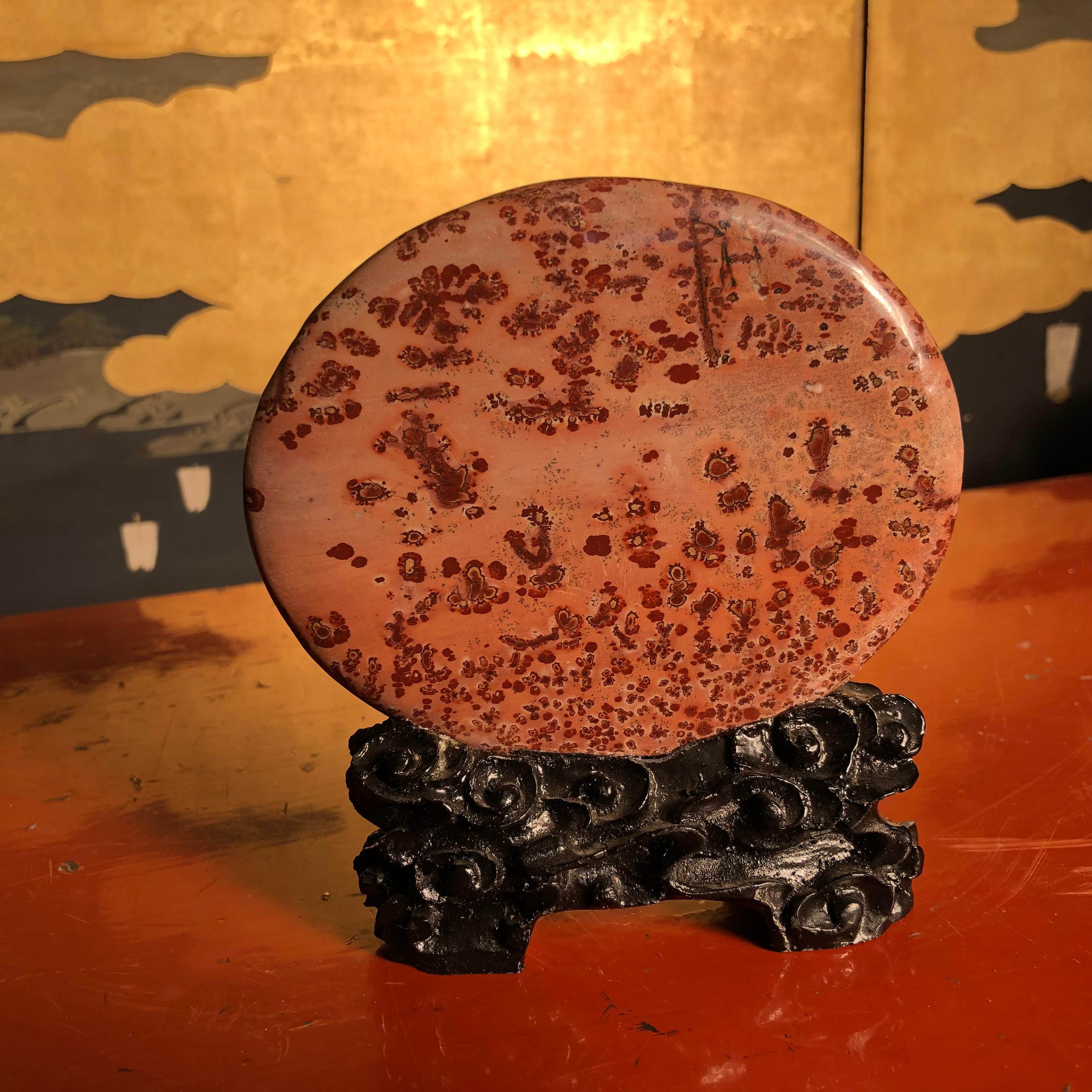 Big Natural Sea Red Viewing Stone, Extraordinary Art, Fine Gift 2