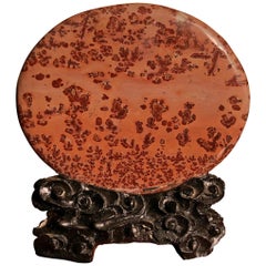 Big Natural Sea Red Viewing Stone, Extraordinary Art, Fine Gift