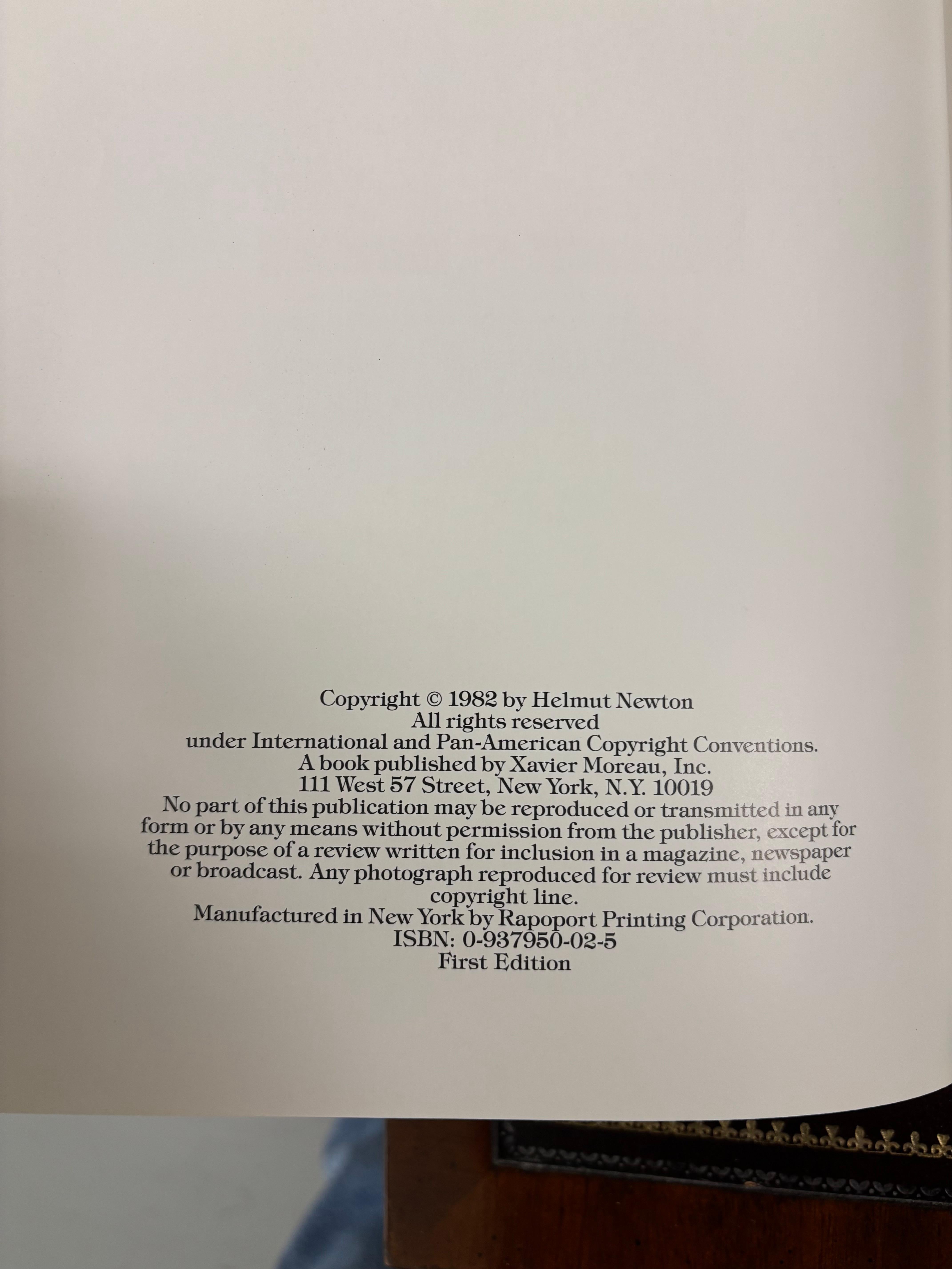 Other Big Nudes by Helmut Newton, Introduction by Karl Lagerfeld 1982 First Edition