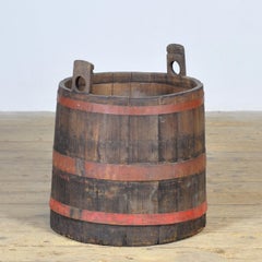 Big Oak barrel/planter, circa 1910