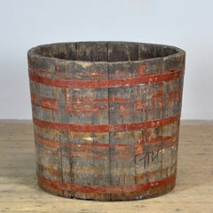 Big Oak barrel/planter, circa 1910