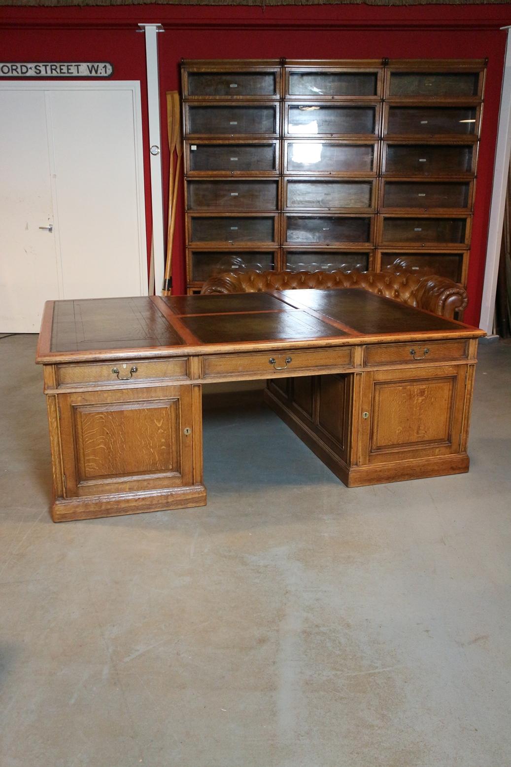 big oak desk