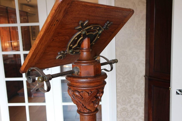 Big Oak Reading Stand or Book Stand at 1stDibs wooden floor book