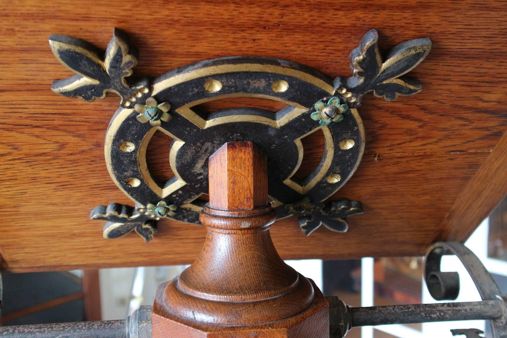 Early 20th Century Big Oak Reading Stand or Book Stand