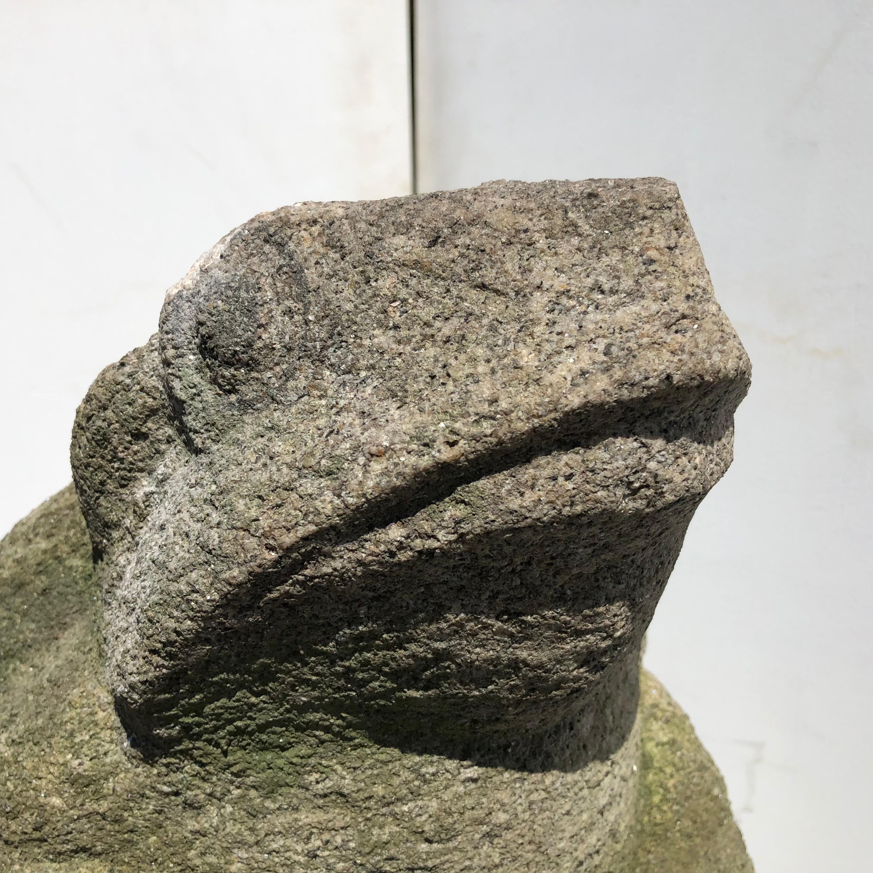 Big Old Japanese Stone Garden Frog Brings Joy and Soul to Your Sacred Space In Good Condition In South Burlington, VT