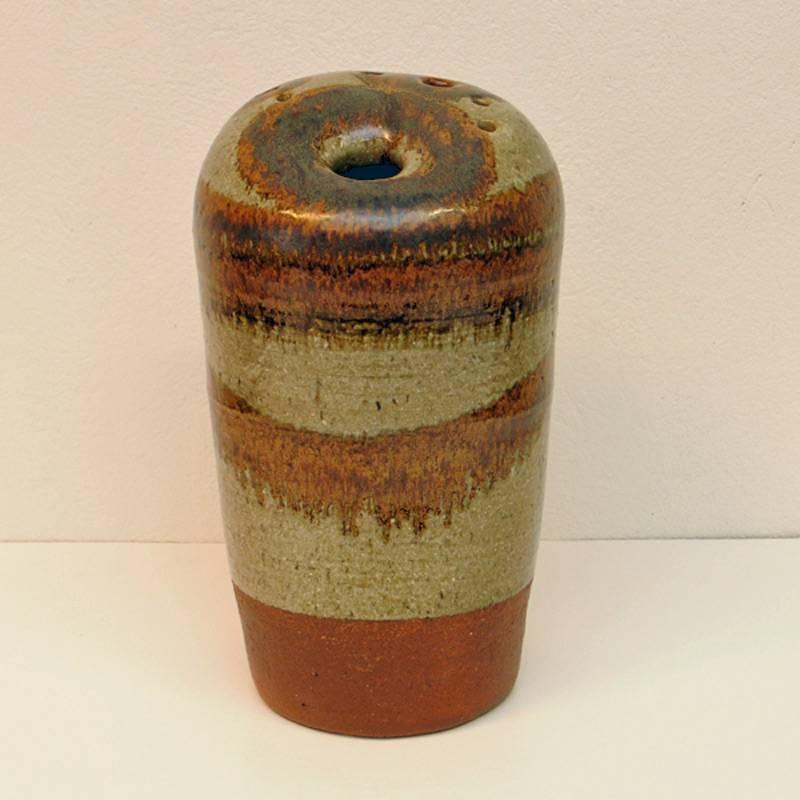 Norwegian Big One of a Kind Ceramic Vase from the 1960s in Multi-Color, Norway