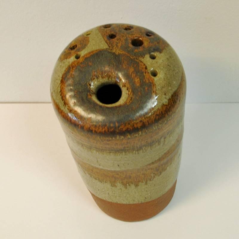 Big One of a Kind Ceramic Vase from the 1960s in Multi-Color, Norway In Good Condition In Stockholm, SE