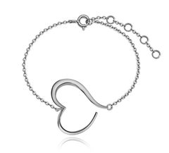 Big Open Heart Chain Bracelet